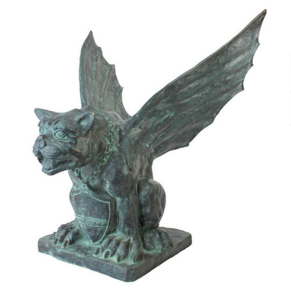 Winged Gargoyle of Naples Bronze Garden Statue High End Large